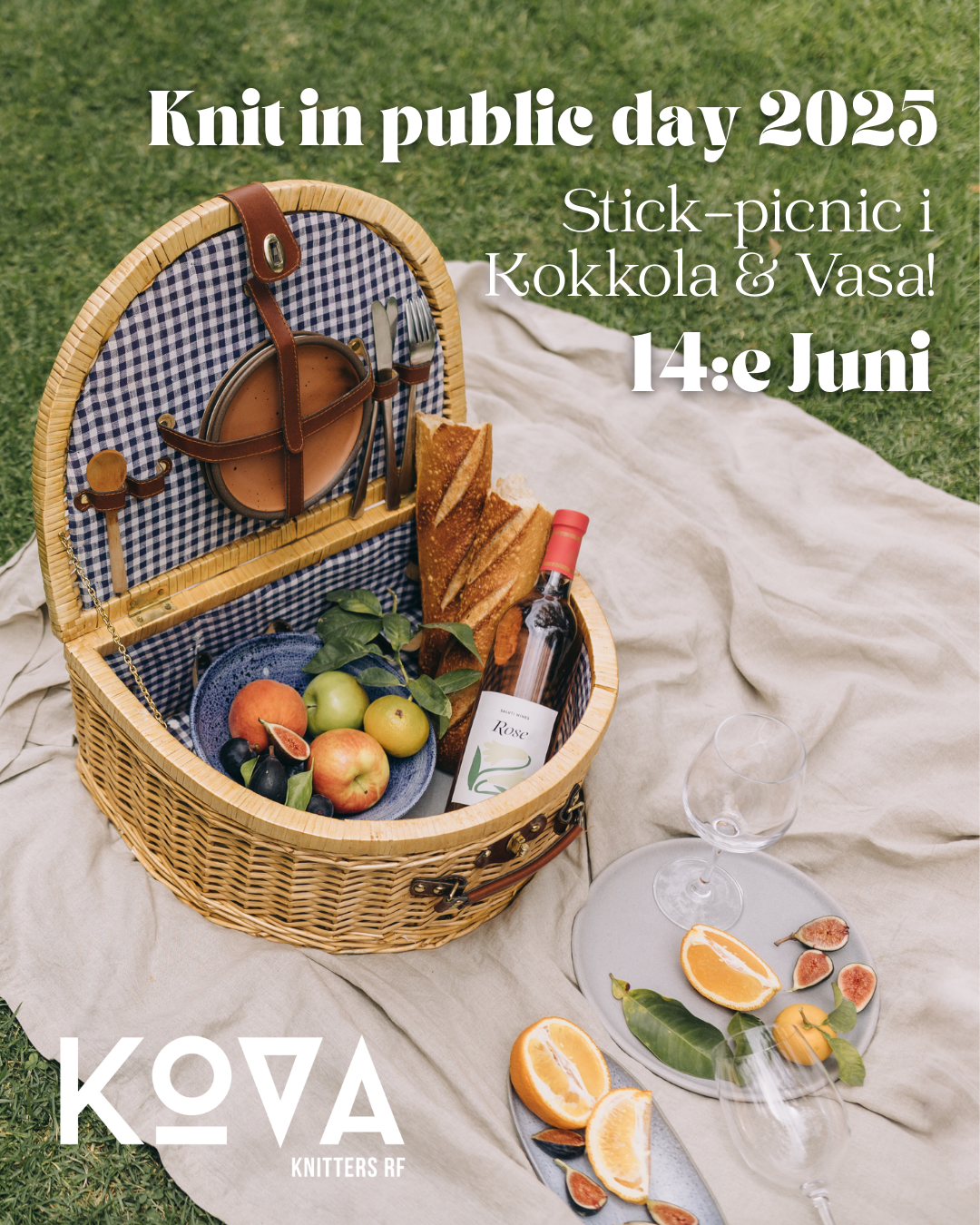 Knit in public day 2025 - picknick Kokkola & Vasa